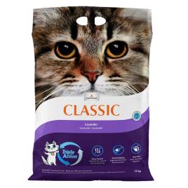 Classic areia aglomerante com aroma a lavanda - 14 kg