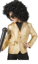 Jaqueta Discoteca Dourada Infantil