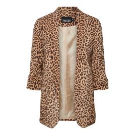 Pieces Boss 3/4 Printed Blazer Castanho S