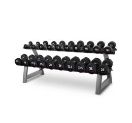 Set Halteres 2 5-25 kg e Rack Titanium Strength HD25