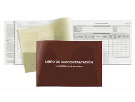 Livro Subcontratacion Miquelrius Folio Natural Juego de 10 Hojas Autocopiativas