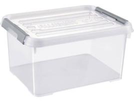 Caixa de Armazenamento ALLIBERT Handy Plus (Cinzento - Tampa Transparente - 15 L)