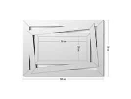 Espelhos Decorativos de Parede Rectangular Grande e Moderna 100X70cm