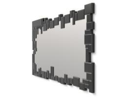 Espelhos de Parede Decorativos Modernos Preto Rectangular 140X70cm