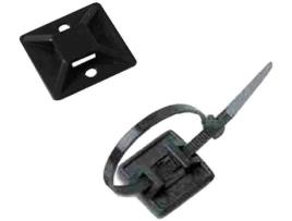 Base LAPAFIL Pack 100Un Fixação Preta Para Abraçadeira 3.6mm