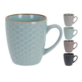 KIT 4 CHAVENAS DE CAFÉ 300ml CORES SORTIDAS - ELEKTRO3
