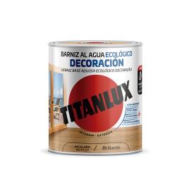 VERNIZ BASE AQUOSA ECOLÓGICO DECORAÇÃO BRILHANTE INCOLOR 750ml TITANLUX M20100034 - TITAN