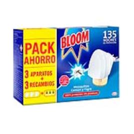 PACK ECONÔMICO  INSECT BLOOM 3UD APARELHO + 3 SOBRESSELENTE MOSQUITOS COMUM E TIGRE - BLOOM