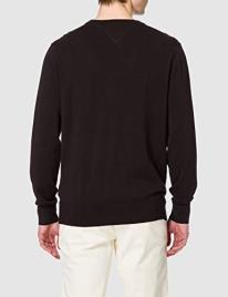 Tommy Hilfiger Camisola com gola redonda em algodão bio e seda