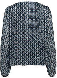 Only Blusa fluida estampada, decote em V