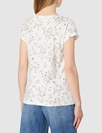 Esprit T-shirt de mangas curtas, gola redonda, com motivos