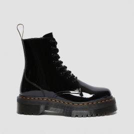 Dr Martens Botas envernizadas com atacadores, em pele, Jadon
