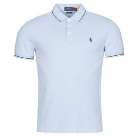 Polo Ralph Lauren  Polos mangas curta POLO CINTRE SLIM FIT DETAILS DE COL ET DETAILS DE MANCHES EN COT  Azul Disponível em tamanho para homem. XXL,S,M,L,XL.Homem > Roupas > Polos 
