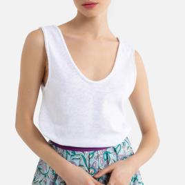 American Vintage Top de cavas com gola redonda, SONOMA