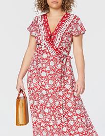 Joe Browns Vestido comprido e estampado com decote em V subido