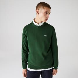 Lacoste Camisola com gola redonda, em algodão bio