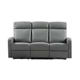 Sofá 3 Lugares Memphis Pele