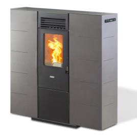 Salamandra de pellet 9 kw pasillo 8