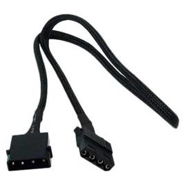 Phobya 4 Pin Molex Extension Cable 0.6 M Preto