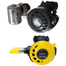 Apeks At20 Ds4 Din Octopus At20 Regulator Set Preto