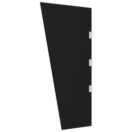vidaXL Painel lateral p/ toldo porta 50x100 cm vidro temperado preto