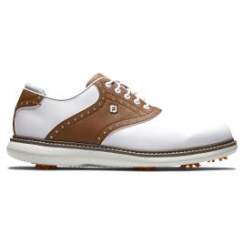 Calçado de Golf Footjoy Tradition Homem Branco e Castanho