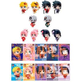 Megahouse Figure Naruto Shippuden Petit Chara Land 10th Anniversary With Postcards 10 Units