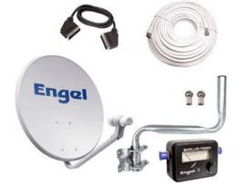 Engel Kit Satélite Antena 60cm + LNB + Satfinder + Acessórios