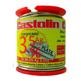 Rolo de estanho 3,5 % prata 2 mm 250 g