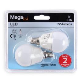 Lâmpada led mini e14 7w luz neutra