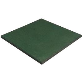 Pavimento de borracha 50 x 50 x 2,5 cm verde