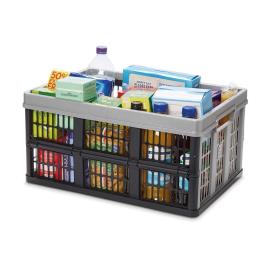 Caixa dobrável cinzento preto stuva 45l