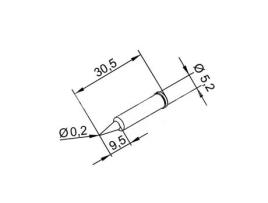 Ponta Para Estação De Soldar I-Con Pico 0.2mm 