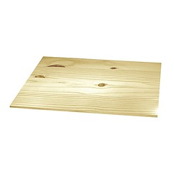 Painel de madeira maciça PINHO COM NÓ 2400X500X18MM REDONDO