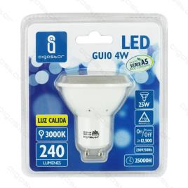 Lâmpada LED A5 GU10 6W 3000K Luz Quente 390 Lúmens Aigostar