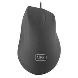 Rato Óptico  m:cleanmouse Silicone 1000DPI Preto