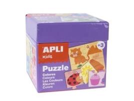 Jogo Puzzle Apli Kids Tema 6 Cores 24 Peças