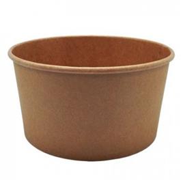 Saladeiras 1000ML Cartão Redondo ?150MM cor Kraft 50UN