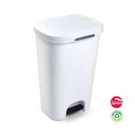 Contentor Plastico C/pedal 50 Litros Branco UN