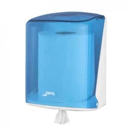 Dispensador Toalhas Rolo Extracao Central Azul