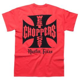 West Coast Choppers Og Atx Short Sleeve T-shirt Vermelho 3XL