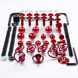 Pro Bolt Yamaha Fya407qrr Fairing Screw Kit Vermelho