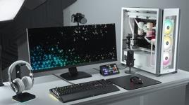 CORSAIR - CAIXA ATX SEMITORRE iCUE 7000X CRISTAL TEMPERADO BRANCA