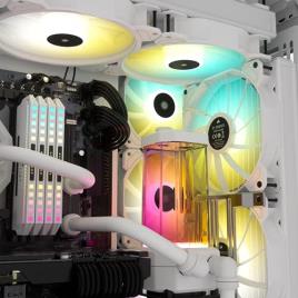 CORSAIR - CAIXA ATX SEMITORRE iCUE 7000X CRISTAL TEMPERADO BRANCA