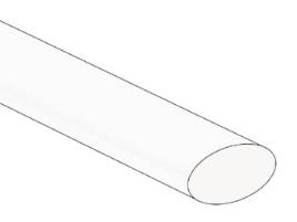 Shrinkable Tube 12.7mm - White - 25 Pcs