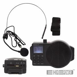 Sistema Pa Portátil 5w Usb/Sd//Fm/Bat C/ Mic Hq Power