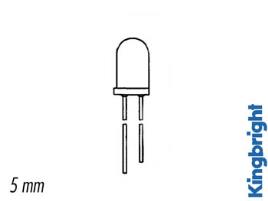 Diodo Led Transmissão Infra Vermelhos 5mm 940nm 