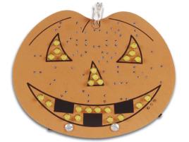 Kit Didático Abóbora Halloween 9V c/ 25 LED`s - 