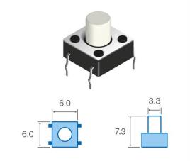 Pulsador Micro Switch Horizontal