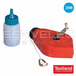 Fio P/ Traçar 30m C/ Enrolador E Pó Toolland